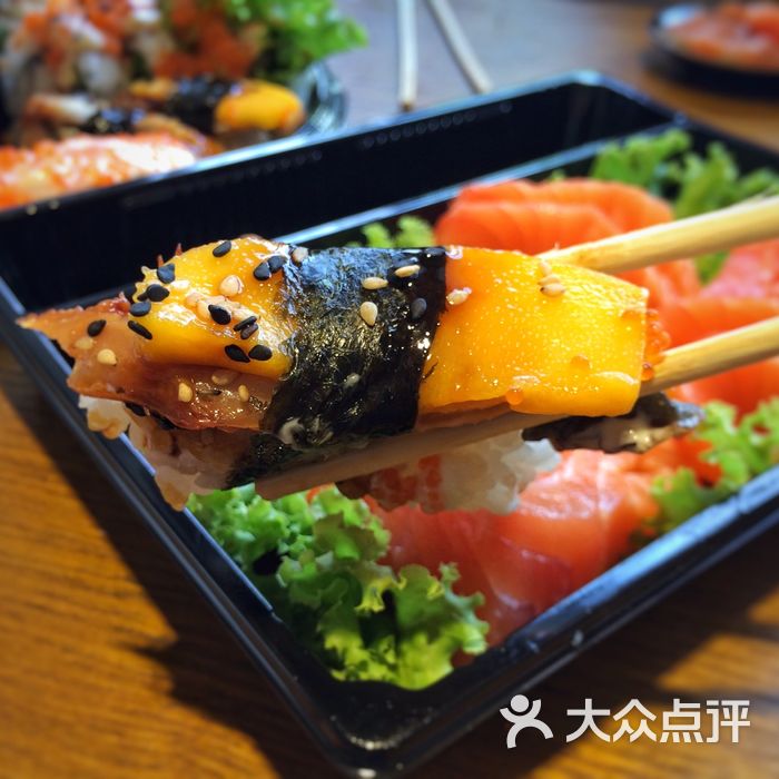 河风精致寿司芒果鳗鱼握图片-北京日本料理-大众点评网