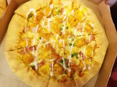 bbq烤鸡风味披萨-达美乐比萨(朝阳路店)