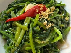 秘制虾酱炒空心菜-帕蓝·暹罗料理(大学路店)
