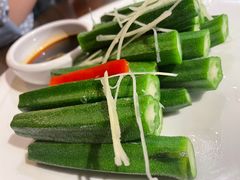 白灼秋葵-黄但记老店·陈村粉食府