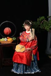 -后宫·古装汉服京剧儿童亲子全家福摄影