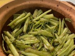 虾酱啫通菜-天宝食坊·啫啫煲大排档(西华路店)