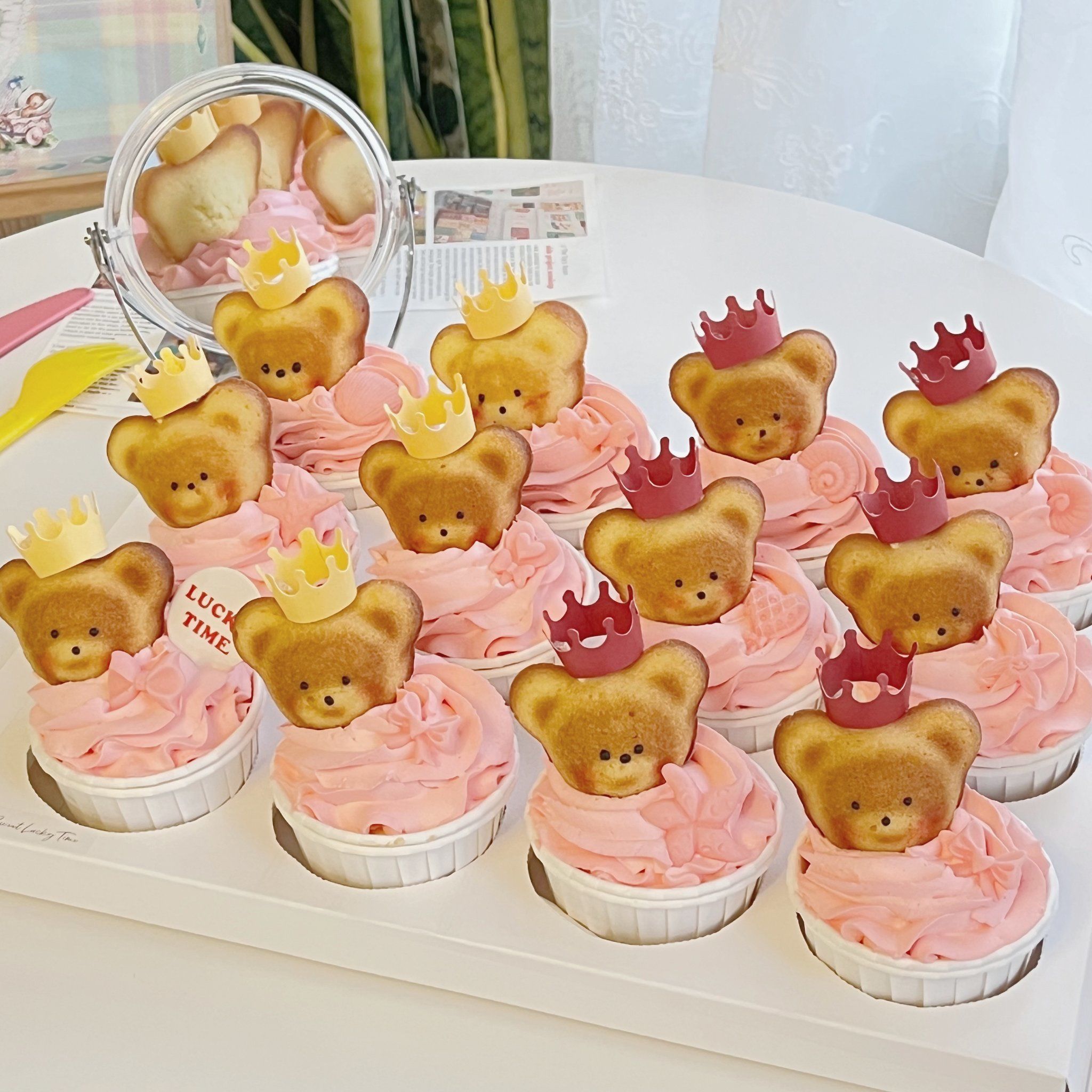 小熊玛德琳纸杯蛋糕