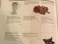 菜单-Cafe Sacher(WIEN)