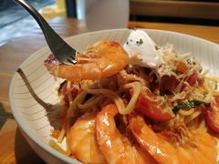 鲜茄茸大虾配马斯卡朋意大利面-BE BRIGHT KITCHEN(正佳广场店)