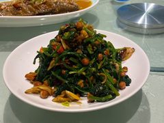 蚬子拌菠菜-苏师傅菜馆(上沙店)