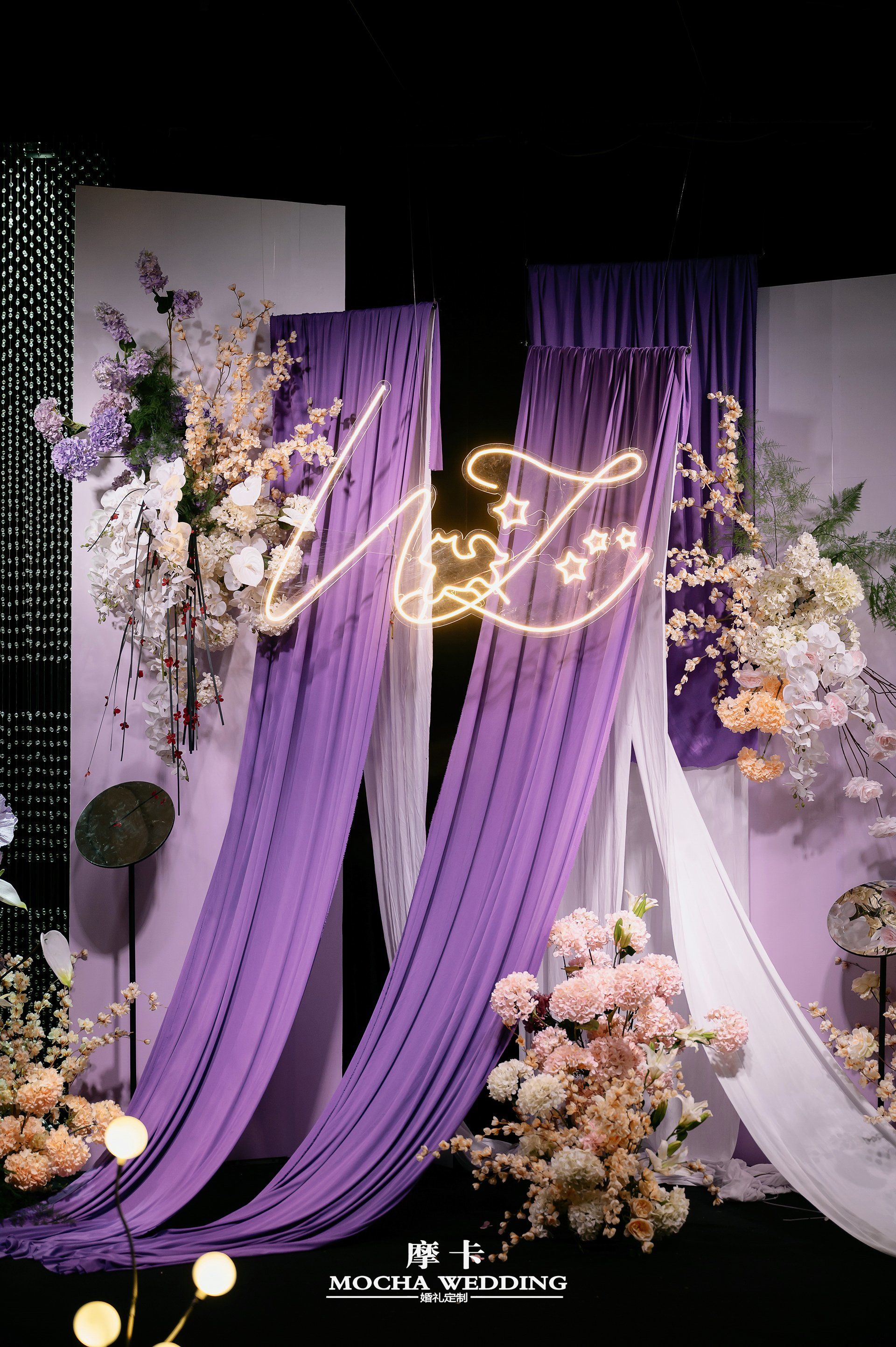 神秘紫色梦幻婚礼