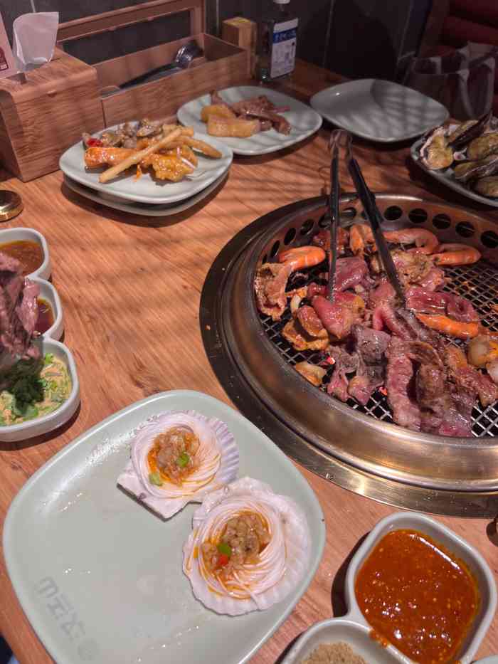 料理级炭火自助烤肉(群星城店)-"汉江山自助烤肉,最近很火的一家餐厅