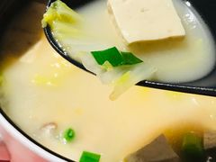鸡汤小白菜煮榆林豆腐-西贝(上海新梅广场店)