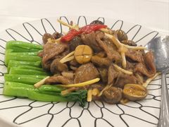 草菇牛肉炒菜心-渔意楼·驰名沙田乳鸽(五羊店)