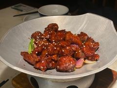 蒜香蜜汁排骨-绿茶餐厅(深圳龙华天虹购物中心店)