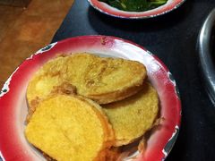 裹鸡蛋炸馒头片-石记老北京炙子烤肉(松园店)