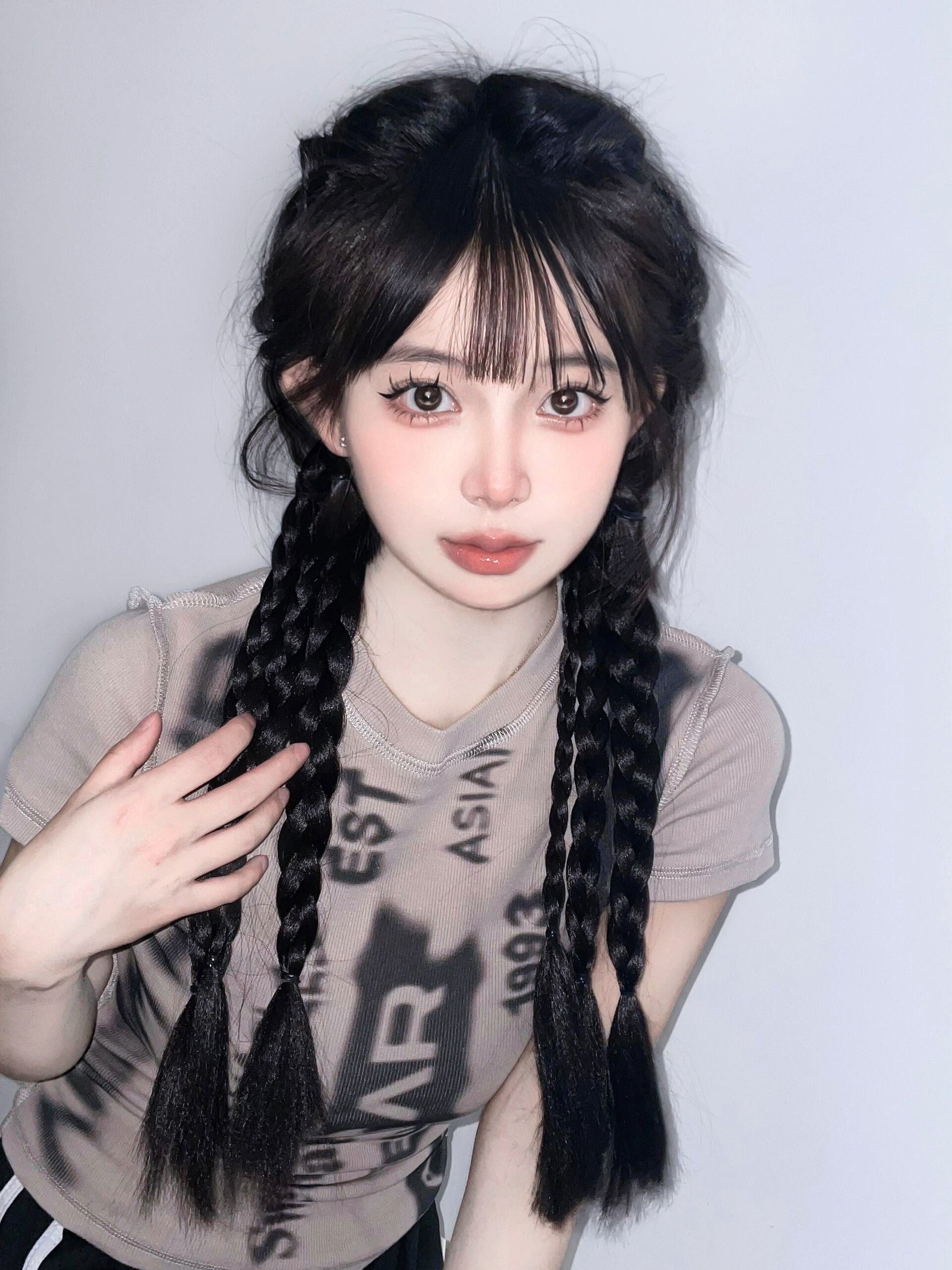 非常适合圆脸的发型