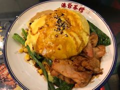 芝士滑蛋鸡扒饭-港爺茶檔·茶餐厅(东晓南路店)