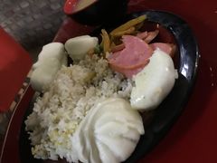 早餐 咸菜 咸肠 油炒饭-北京美神宫艺术主题温泉酒店