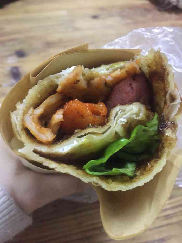 小戴猫灌饼-"「里脊烤肠鸡蛋灌饼」名不虚传味道很棒,给.