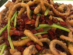 干煸鱿鱼须-大眼锅贴水饺(河东店)