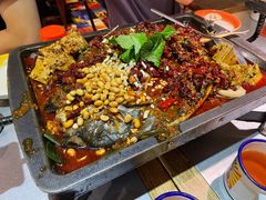 四块豆花重庆烤鱼-探鱼·鲜青椒爽麻烤鱼(银泰城店)