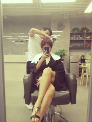 -INS羽毛接发·巴黎画染