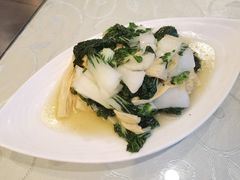 豆黄金炒奶白菜-三义和酒楼(广渠门店)