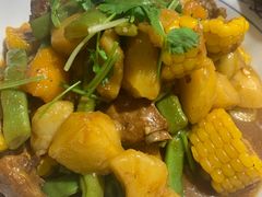 -东来菜馆•手抓海鲜家常菜•海鲜锅贴(鸽子窝店)