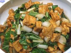 小白菜炒豆腐-京味民福烤鸭店(建设四马路店)