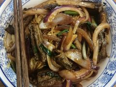 虾爆鳝肉丝拌川-圳兴面王·拌川·特色炒面(南山保利剧院店)
