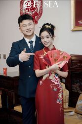 -金扣子旗袍新娘装订婚喜婆婆喜妈妈定制(宽厚里旗舰店)