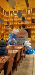 -宝宝百日宴周岁生日派对气球布置策划