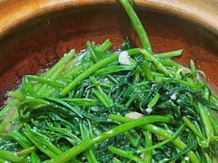 啫啫虾酱空心菜-熠盛粤味(永康路店)