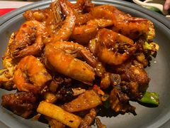 干锅排骨虾-龙少爷碳火干锅(环球中心店)