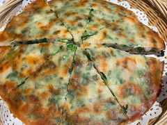 香煎鲜虾韭菜饼-南拳十三姨·潮汕砂锅粥(世纪金源店)