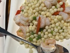鸡头米炒虾仁-小湾茶楼