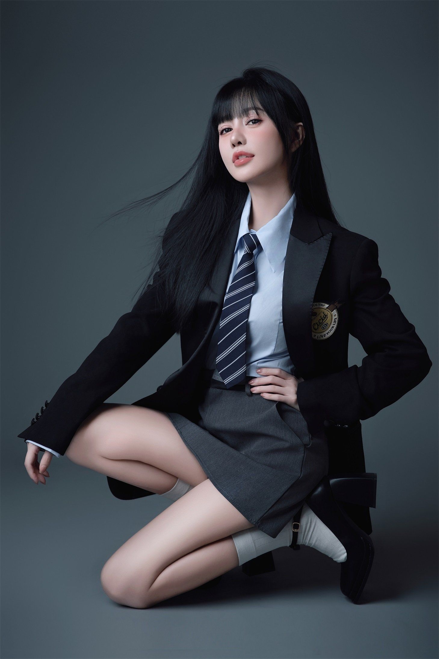 美式复古证件照💌张扬的辣妹高中生