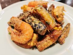 咸蛋黄南瓜甜玉米焗虾-港丽餐厅(高德置地店)