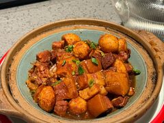 桂花虎皮蛋红烧肉-吕氏焗小鲜•花园餐厅(八大关店)