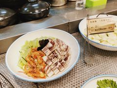 咸肉莴笋烩河虾-苏浙徽·江南荟·本味融合菜(相城方圆里店)