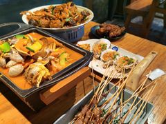 -路边摊小炉子烧烤