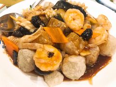 三鲜焖子-小船渔村•大连菜•大连焖鱼(明泽街店)