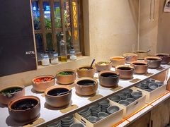 自助调料区-酱小七老火锅(横店康庄店)