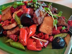 黑金蒜辣子牛肉眼-无锡苏宁银河国际酒店-悦府65中餐厅