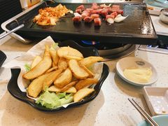 芥末起司薯角-韩时烤肉(枫蓝店)