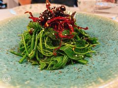 麻油菌菇丝瓜尖-沿途四季·云南菜(建外大街店)