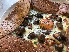 鸡蛋蘑菇熏肉荞麦可丽饼-RAC BAR(安福路店)