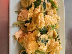 葱油芥蓝炒鸡蛋-潮界(凯德晶萃店)