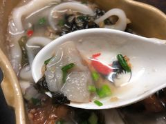 紫菜汤鱼皮饺拼水菱角-老西关濑粉(文明路店)