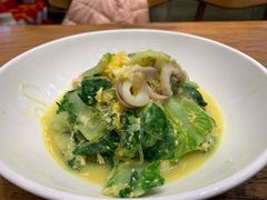 笔管鱼炒小白菜-必点海鲜·鲅鱼水饺(鞍山西道店)