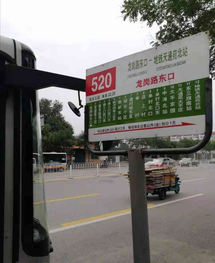 520公交车站龙岗路东口站-"这个车站排队的人素质一般都还挺高的,都会