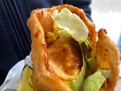 -小红车炸蛋葱油饼