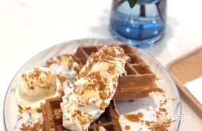 Caramel Coconut Waffle